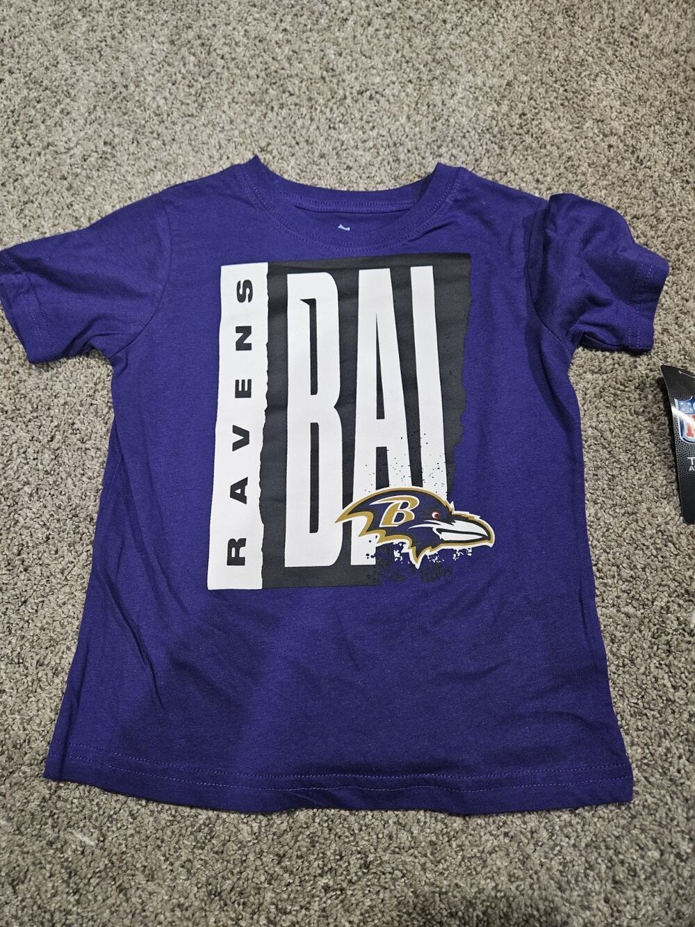 youth NFL Team Apparel Baltimore Ravens T-Shirt sz med